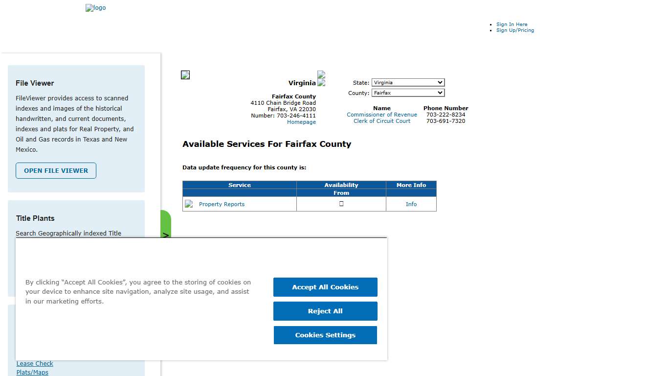 Search Fairfax County Public Property Records Online CourthouseDirect.com
