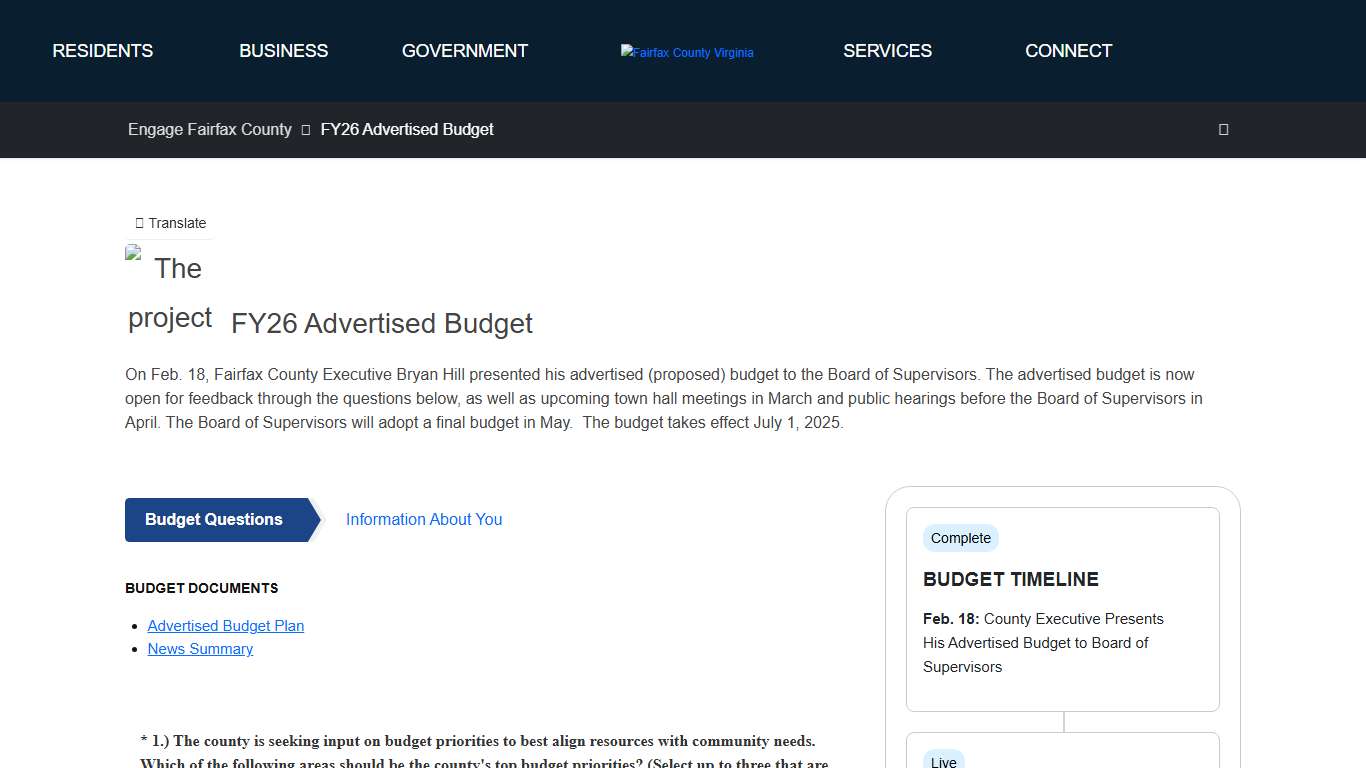 FY26 Advertised Budget - PublicInput